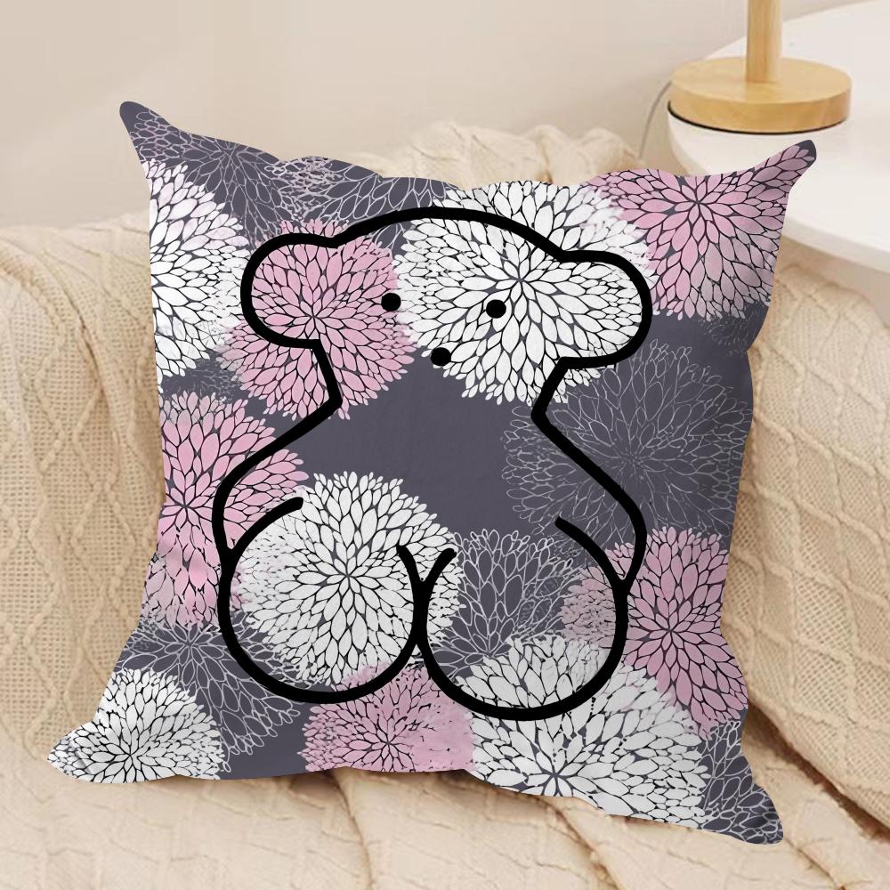 Fashion TTTousLuxury Cushion Cover Silky Short Plush Invisible Zipper Dustproof Sofa Pillow Case For Home Decor