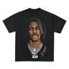 JA MORANT Vintage Boxy T-Shirt übergroßes T-Shirt Streetwear Y2K