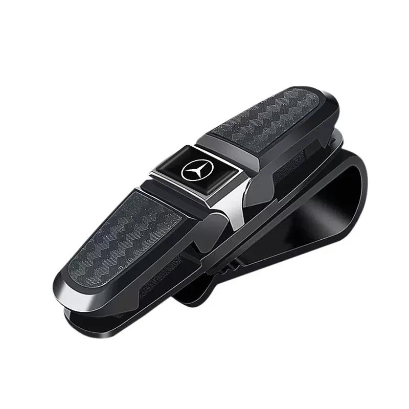 

Car Holders Glasses Car Sun Visor Sunglasses Eyeglasses Mount For Mercedes Benz B/C/E/S Class A Class C200L GLC GLE accessories