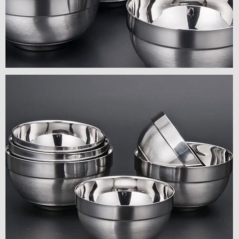 Huihuang 304 Stainless Steel Double-Layer Insulated Bowl