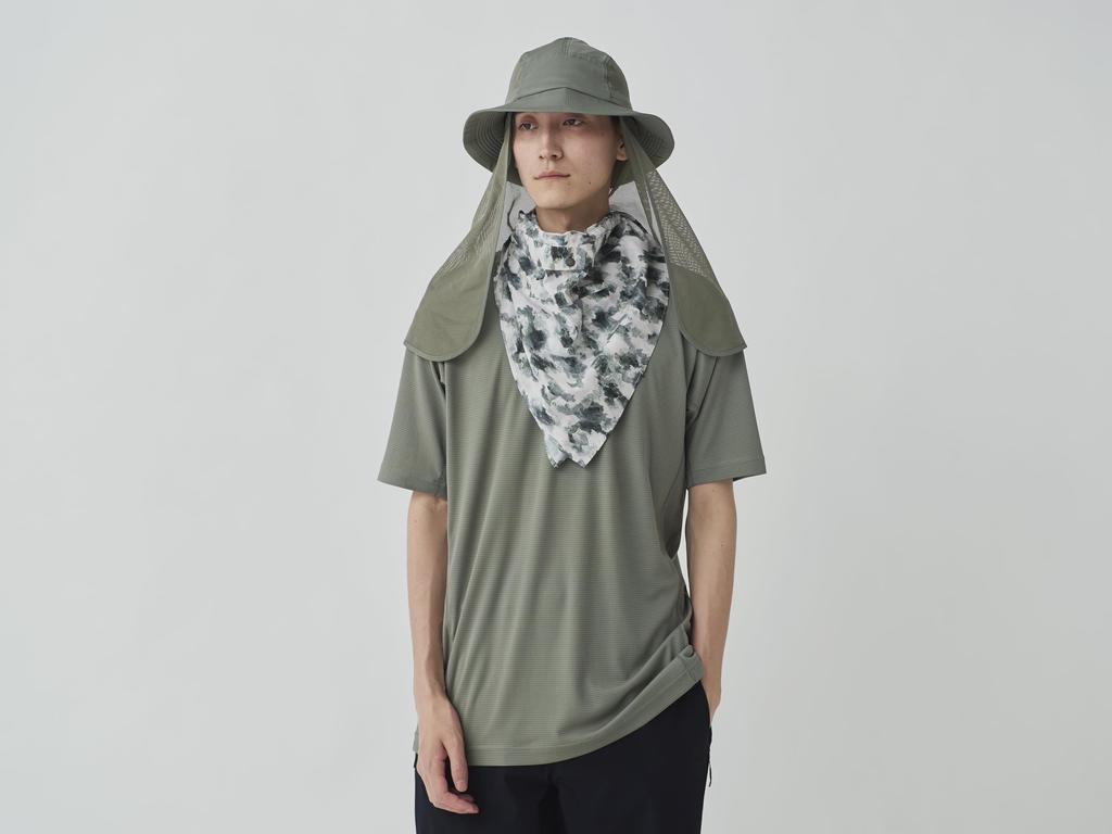 Printed Breathable Quick Dry Bandana Bandana Handkerchief for Men and Women GREY PT One [Snow Peak] AC-25SU025