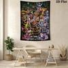 Five Nights Freddy'S Survival Horror Tapestry Background Cloth Wallmounted Homestay Soft Decoration Tapestry Soft Work Of Art