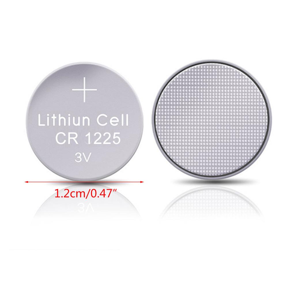 10pc/5pc CR1225 Metal Button Batteries CR1225 3V Lithium Battery Reliable Power for Everyday Devices Stable Output
