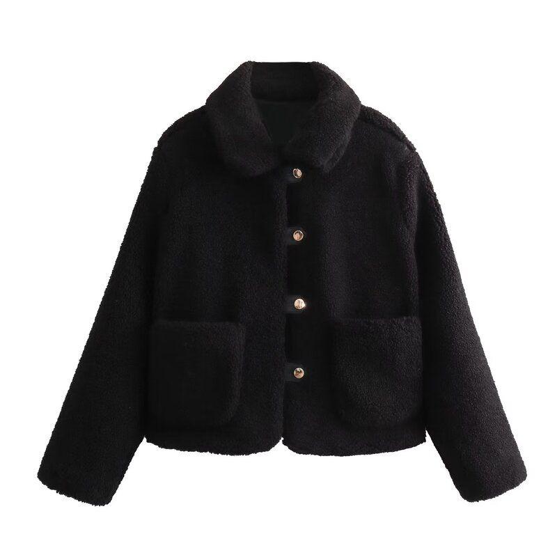 Fashion Style 2023 New Autumn and Winter Women's Clothing Slim Looking Easiest for Match Fleece Jacket Outwear 8741223 800