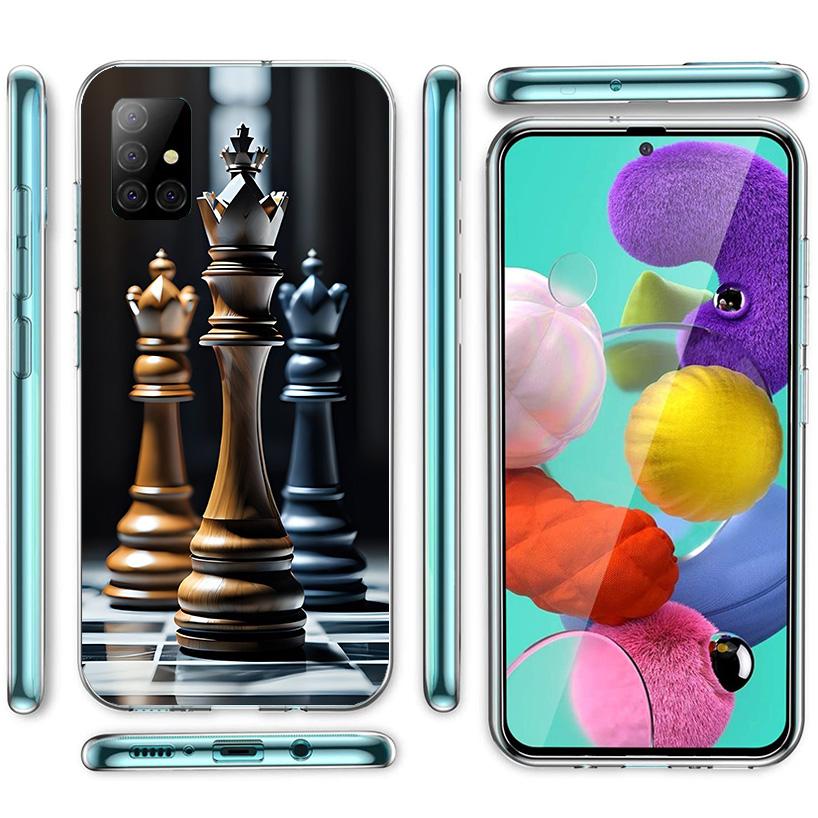 Wettkampf-Schachspiel Handyhülle Für Samsung Galaxy A52 A32 A22 A12 A51 A31 A50S A30S A20S A10S Note 20 Ultra 10 Plus S10 A72 A