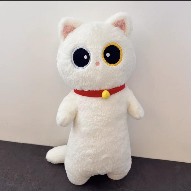 

Сиамская кошка плюшевая игрушка длинная продолговатая оранжево-черная подушка для сна котят для детей, школы, дома, кровати, декоративная подушка для объятий 35-40cm small