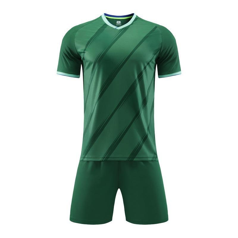 New Men'S And Women'S Kids Soccer Uniform Set Short Sleeve Quick Dry Student Team Competition Training Jersey Team Uniform