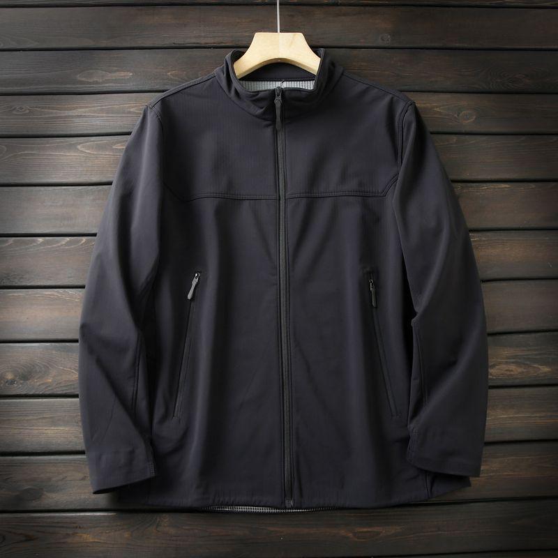 Orders Are Available in Large Sizes. Men's Autumn and Winter Windproof and Waterproof Fleece Stand-Up Collar Soft Shell Jacket Men's Jacket