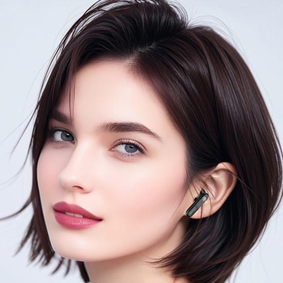 1 Pair Mini Wireless Earphones Ergonomic Noise Cancelling HiFi Sound Bluetooth-compatible 5.4 Earbuds LED Display Sports Car Case Running Headphone