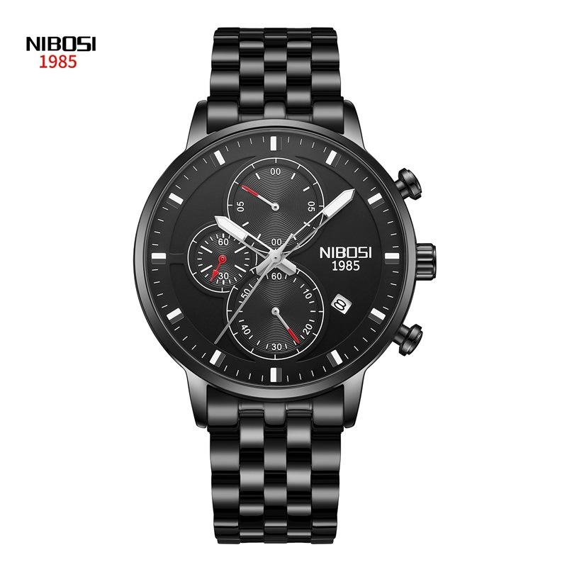 NIBOSI Brand New Quartz Watch Enhanced Personality Men's Watch Luminous Waterproof Multi-functional Watch