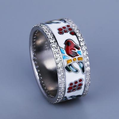 Ladies Ring Fashion Color Glue Ring Creative Personality National Style Animal Jewelry