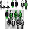 Luminous Skull Cosplay Outfit With Polyester And Spandex For Stage And Party Performances