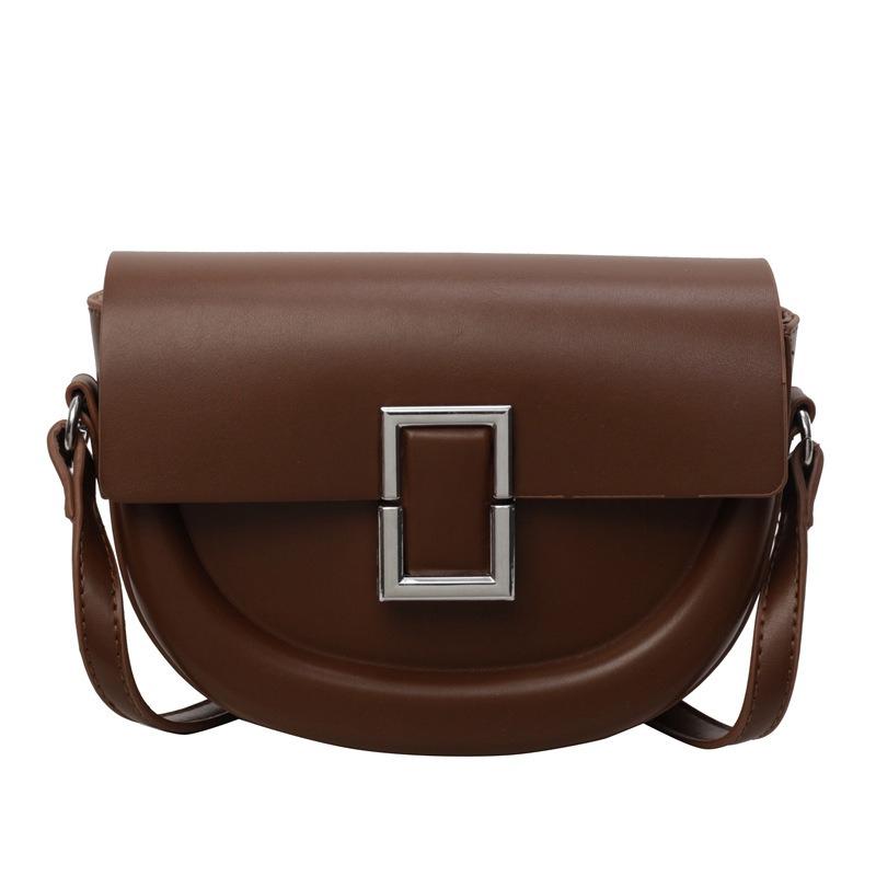 Geantă nouă de vară pentru femei, geantă ușoară de lux, geantă simplă de umăr, geantă la modă, geantă semi-rotunda