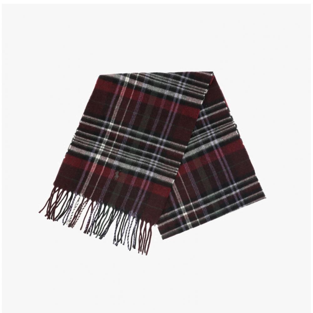 Polo Ralph Lauren Fringe Plaid Check Scarf Pc0999 614