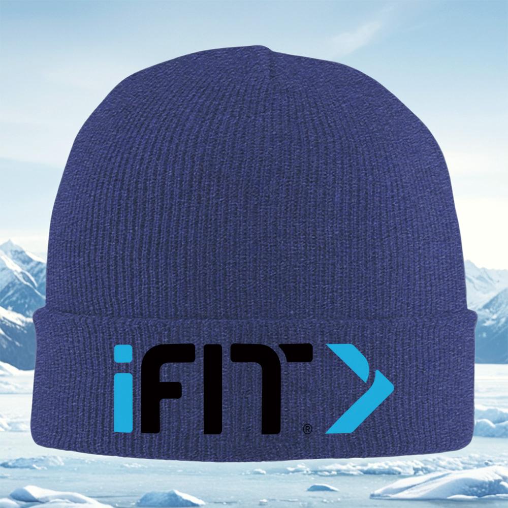 Blue letter shapesdesign arrow Men Women Unisex Knitted Hat Beanie Pullover Cap Winter Thermal Warm Christmas Outdoor Cycling H