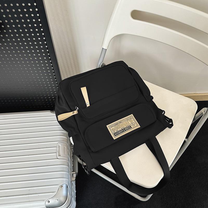 Unisex Large Capacity Messenger Bag - Korean & Japanese Style Student Commuter Shoulder Bag