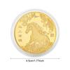 Commemorative Coin Horse Souvenir Collectible Tokens Embossed Collectibles Horse Coin For Friends Women Men Kids Christmas
