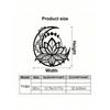 Metal Moon Lotus Wall Art Christmas Halloween Home Gift Decor