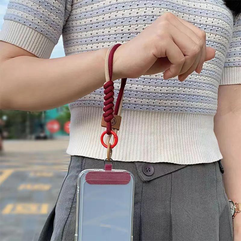 Mobile Phone Lanyard Luxury Braided Wrist Mobile Phone Lanyard Hand-held Pendant Anti-fall Multifunctional Wristband