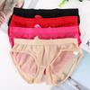 Women Seamless Mesh Panties Thongs Lingerie Briefs