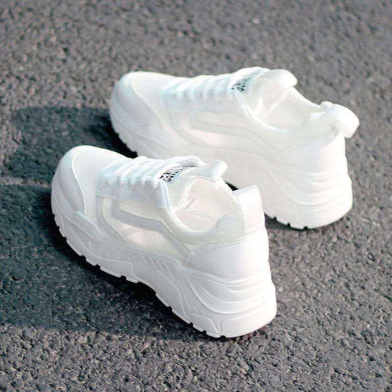 

Dad Shoes: Women s Trendy 2025 Summer Mesh Sneakers - Breathable, Korean Style, Internet-Famous, Little White Shoes 37
