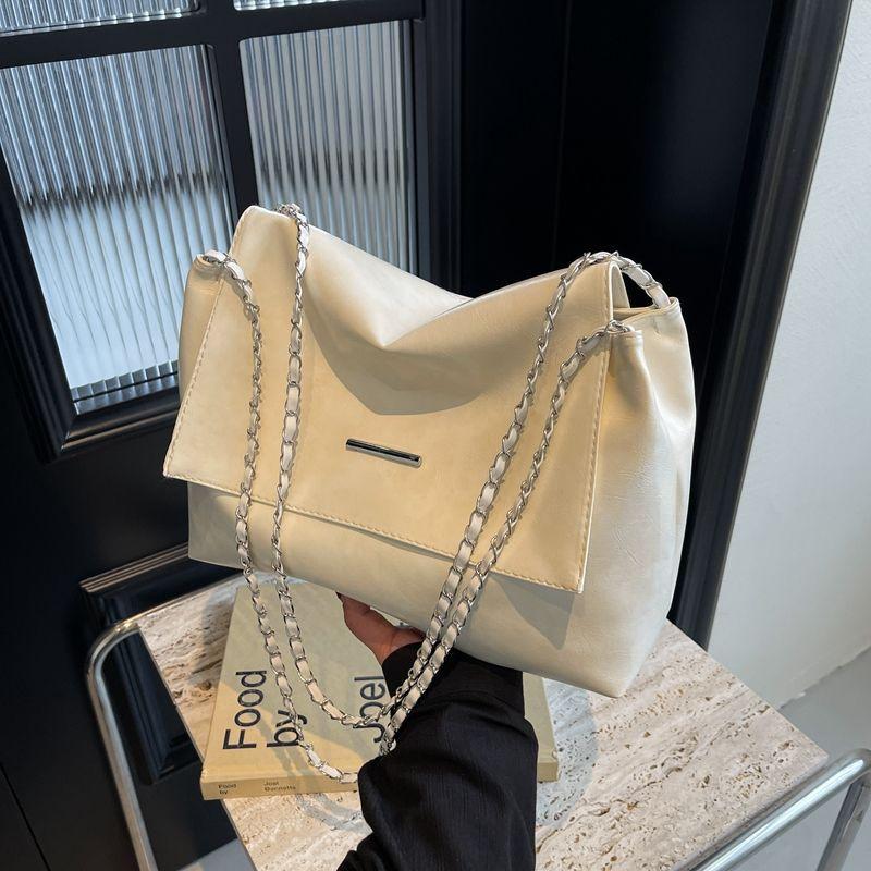 Large-capacity Bag Women's 2025 New Niche Versatile High-quality Texture Shoulder Commuter Chain Messenger Bag Tote Bag
