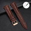 Fashion Leather Watch Strap 18mm 19mm 20mm 21mm 22mm Universal Bracelet for Men Women Business Crocodile Pattern Soft Wristband