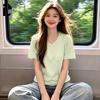 XueZhongFei Women's V-Neck Antibacterial Cooling T-Shirt