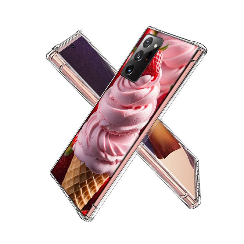 Bunte Eiscreme und Eis am Stiel Handyhülle für Samsung A55 A35 A25 A15 A07 A05S A16 A17 A26 A36 A37 A56 A57 Galaxy Note 20 10 A