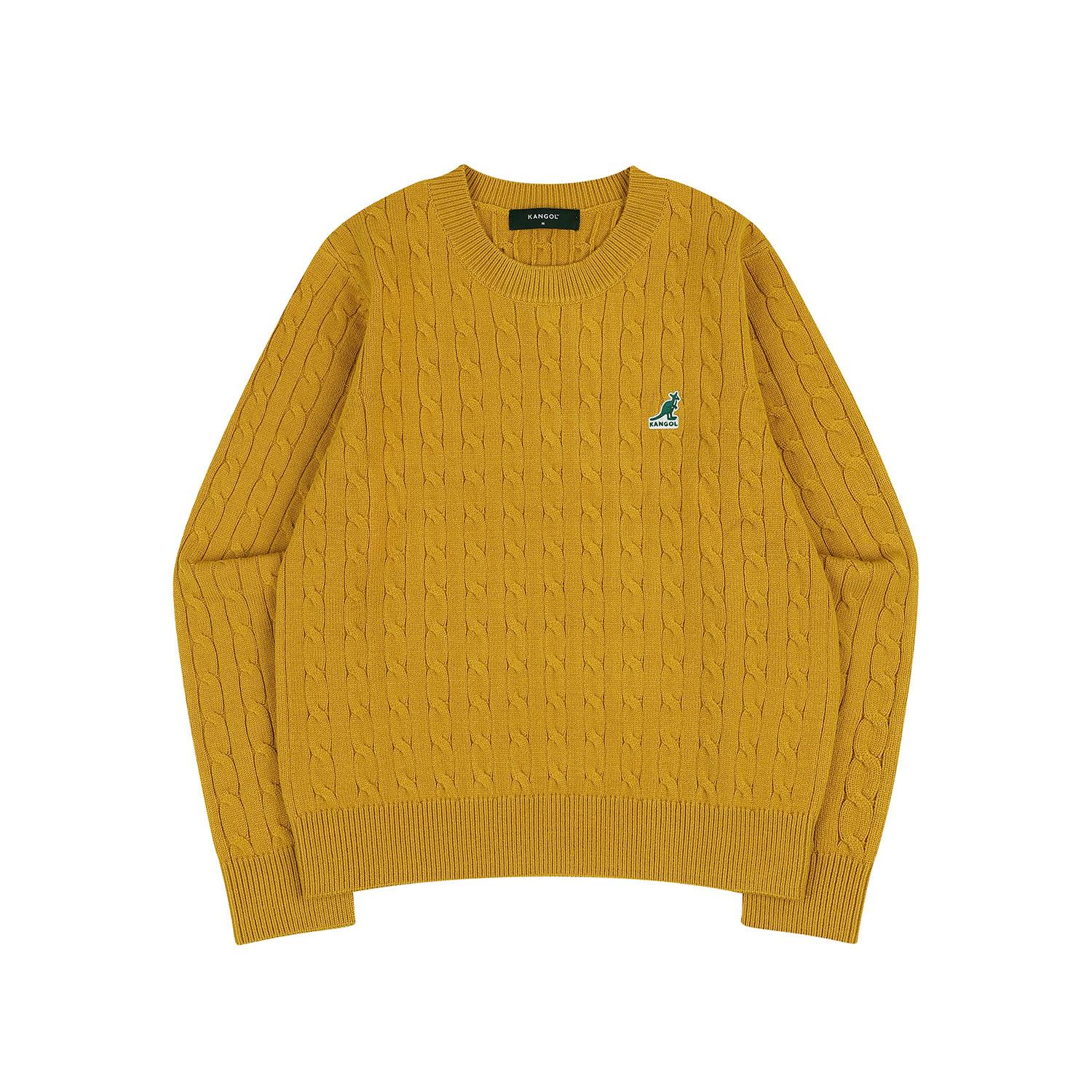 Kangol Women S Classic Logo Sweater 1890 Mustard Mustard/S
