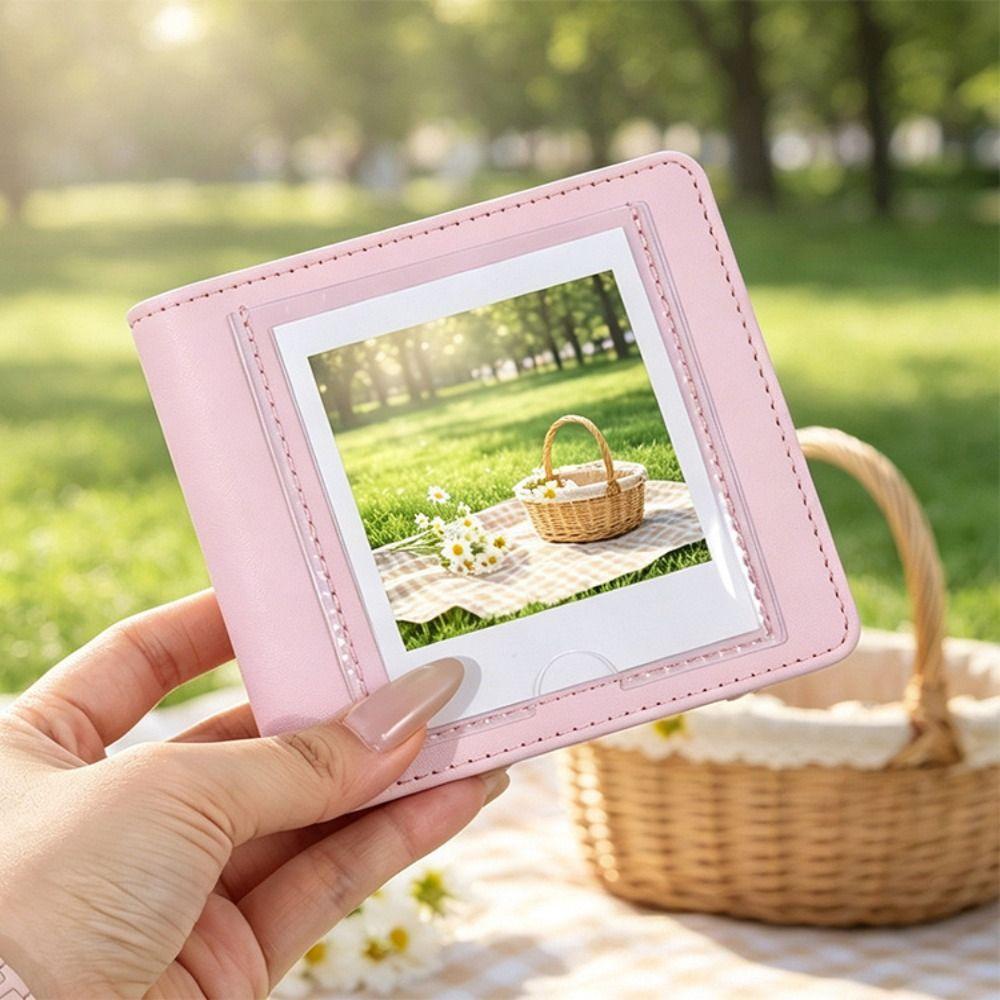 PU Leather 4 Inch Photo Album Memory Book for Fujifilm Instax Square SQ Photo Storage