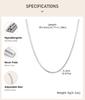 Silver-Color Snake Chain Choker Necklace Women, Tarnish-resistant Stainless Steel Chain Herringbone Necklace Minimalist Jewelry