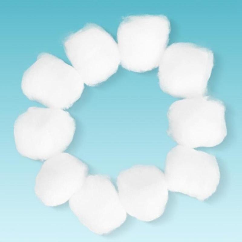 100/200Pcs Pure Absorbent Cotton Balls Soft Gentle Multi-Use Cotton Puffs For Skincare First Aid Baby Care And Daily Cleaning