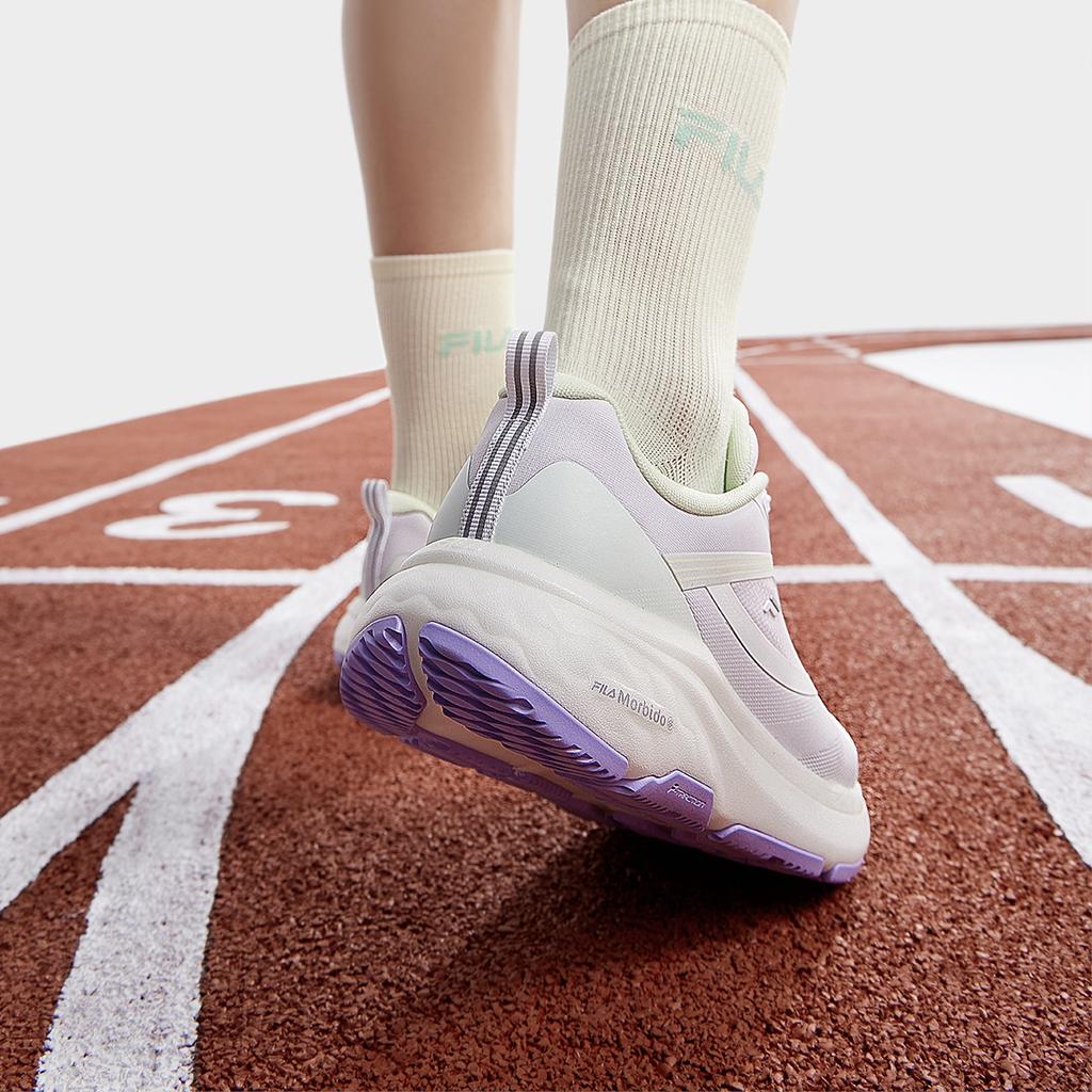 Fila Nuvole 2 Solid Color Minimalist Versatile Low-Top Running Shoes Women Sneaker FILA-White A12W431112FWT