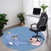 1pc Tom Jerry Office Round Area Rug, Under Office Chairs Bedroom Living Room Home Decor, Room Decoa1016146