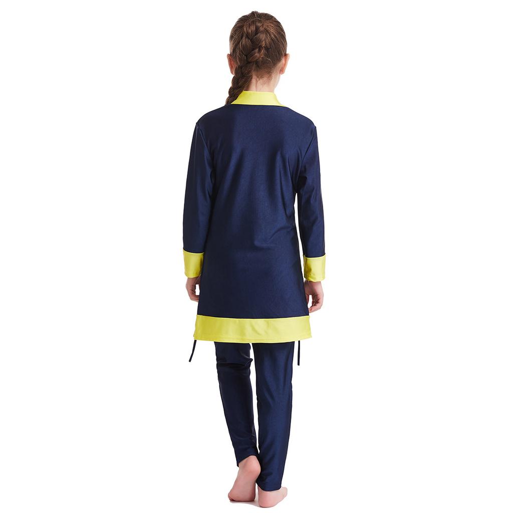 Swimsuit Girls 3pcs Long Sleeve Kids Swimwear Muslim Islamic Swimming Suit Sets