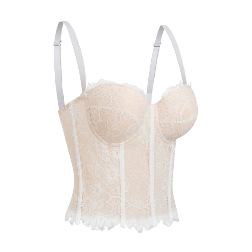 Hollow Lace Corset Slim fit Crop Tops Elegant Lace Camisole Travel