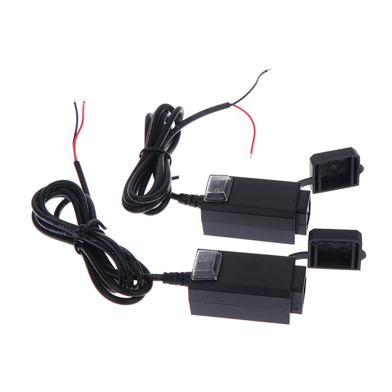 Motorcycle Vehicle-Mounted Charger Waterproof Usb Adapter 12V Phone Dual Usb Port Quick Charge 3.0 With Switch Moto Accessory