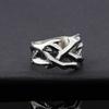 Trendy Charm Hollow Crown of Thorns Ring 316L Stainless Steel Simple Unisex Punk Rock Charm Jewelry Gift