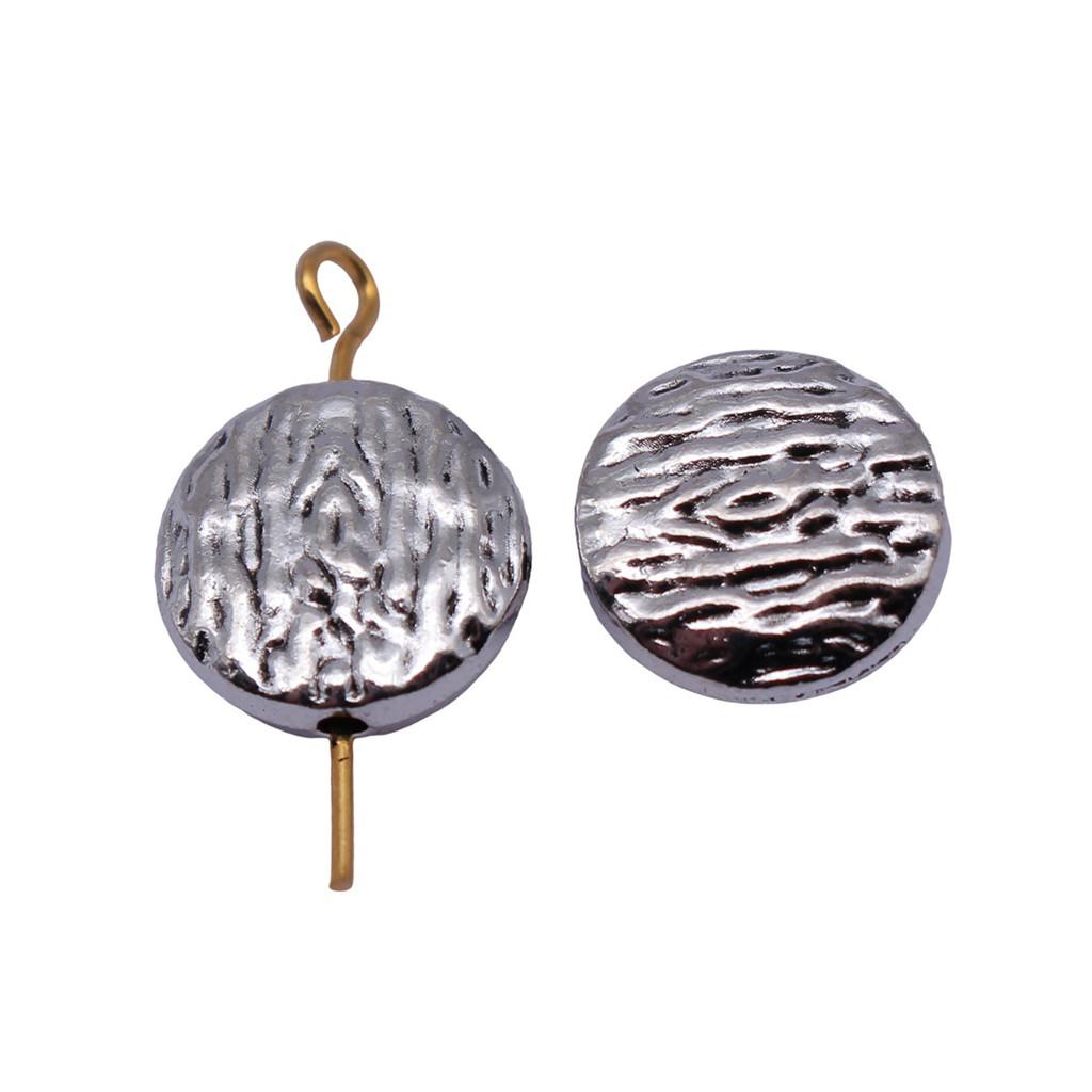Runde Perlen mit kleinem Loch Antike Metallanhänger Abstandshalter Schmuckherstellung Zubehör