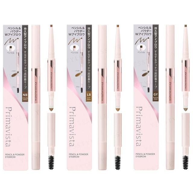 Sofina - Primavista Style Lock Eyebrow Pencil & Powder Light Brown