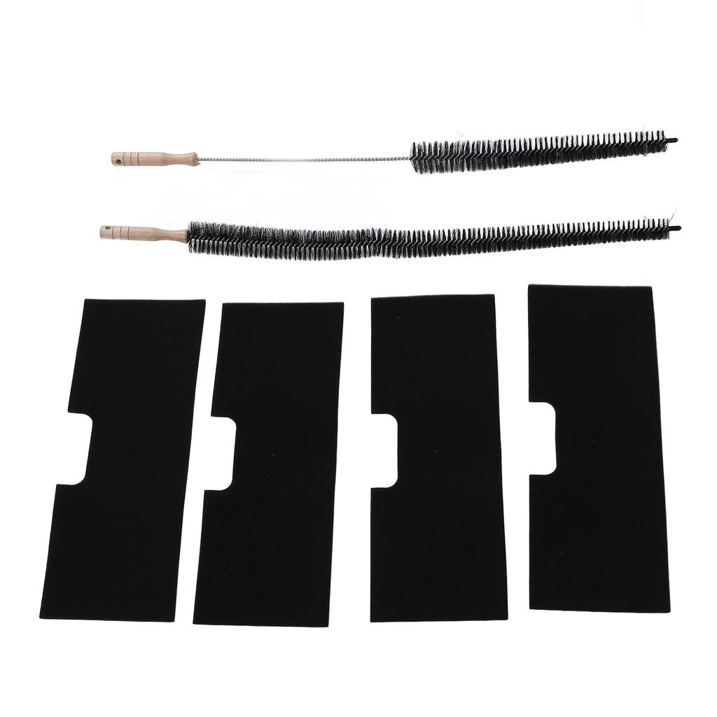 4PCS Washer Dryer Combo Lint Filters with 2 Dryer Vent Brushes Washable Reusable Washing Machine Lint Filter Replacement for WH01X35719