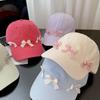Baseball Hat Bowknot Baseball Hat Korean Style Sun Hat Versatile Ribbon Bow Baseball Cap  Men