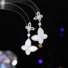 Ladies Light Luxury Design Elegant Butterfly Earrings Fashionable and Versatile Unique and Design Sense Earrings