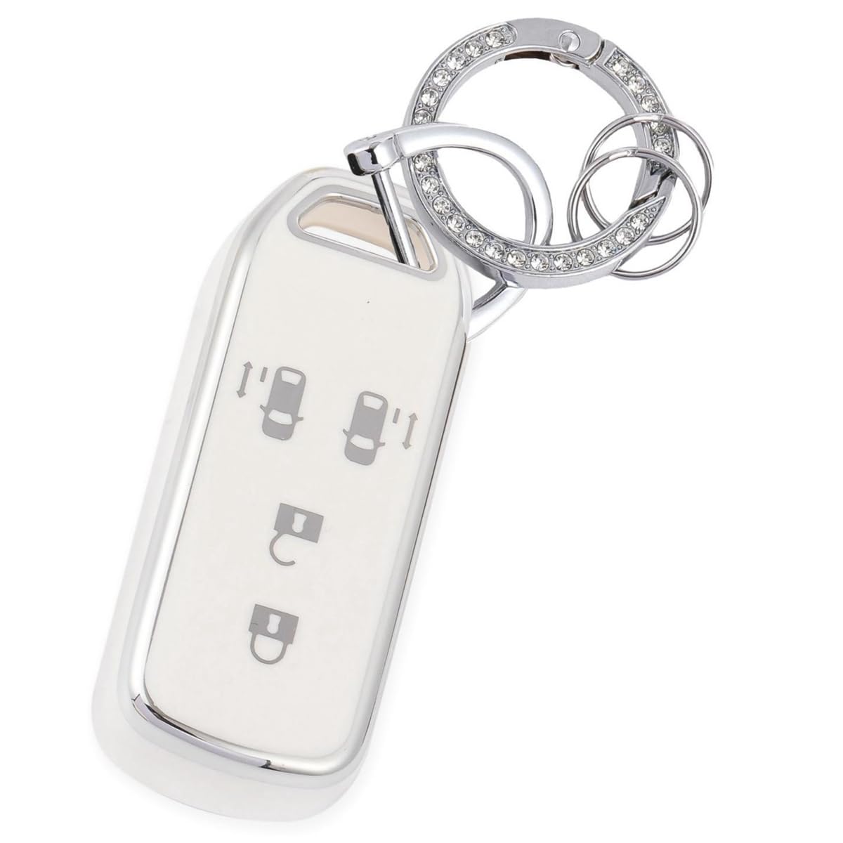 

key case, golden silver white Suitable N-BOX 4 белый