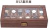 Reodoeer Wood Grain PU Watch Storage Watch Storage Collection Watch Box with Glass Holds 12 Watches Case, Box, Case, Top,