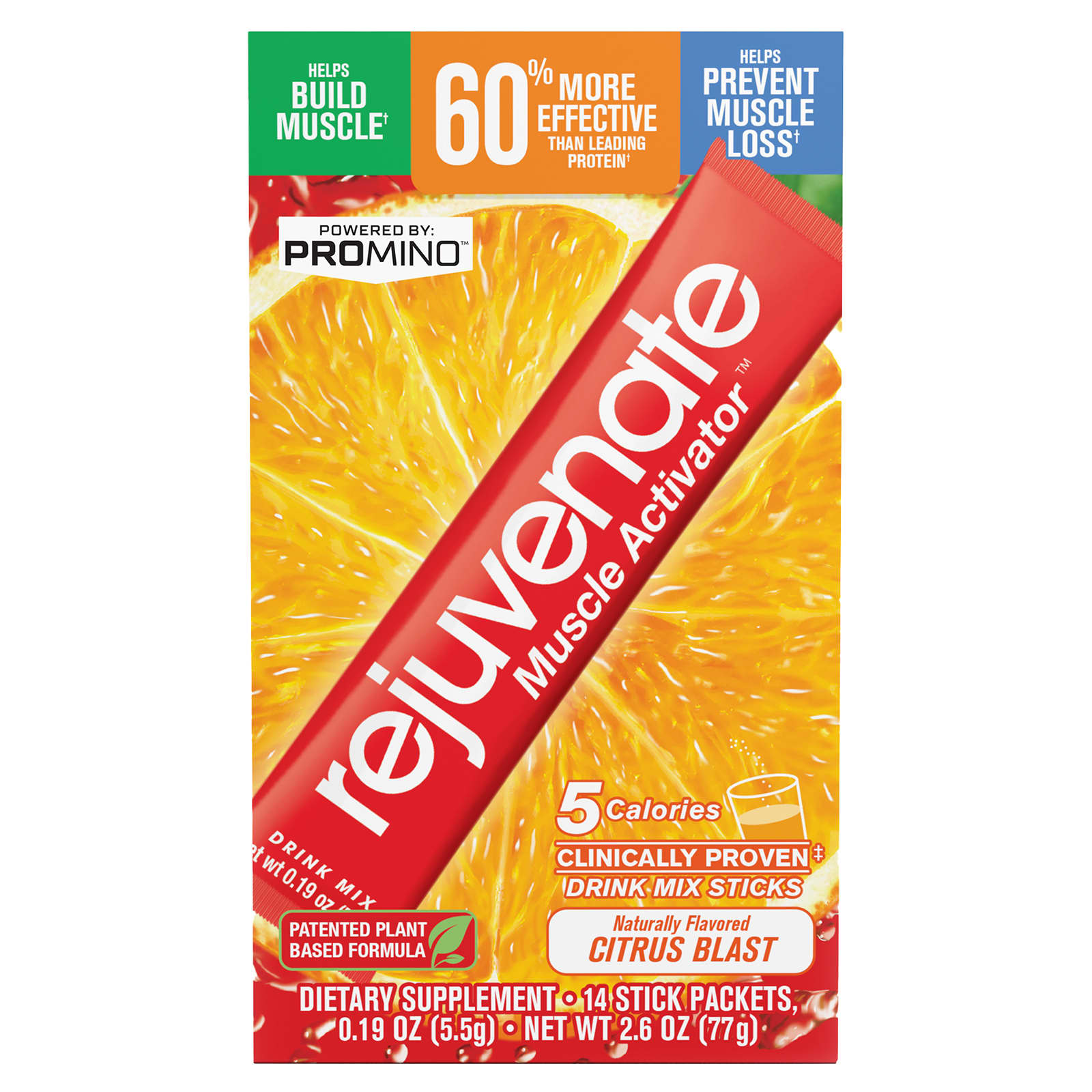 

Rejuvenate, Rejuvenate Muscle Activator™, Drink Mix, Citrus Blast, 14 упаковок, 0,19 унції (5,5 г) Кожен