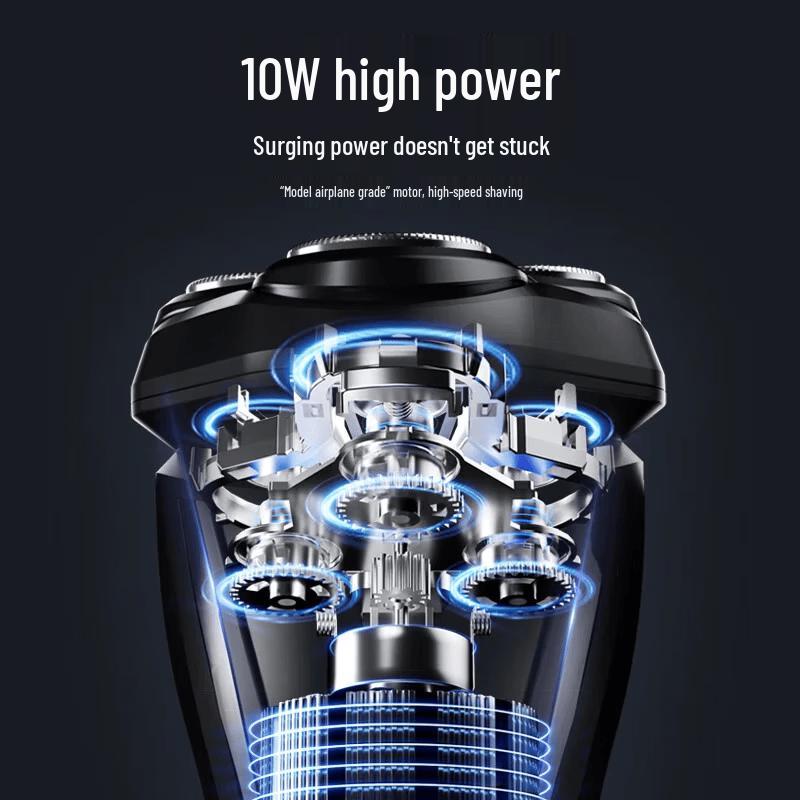 AUX Portable 3-Blade Rotary Electric Shaver CN plug (adapter included)