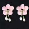 Cute Candy Color Flower Hair Tie Scrunchie Soft Fabric Elastic Ponytail Holder Lovely Hair Accessories For Girls Women Gift
