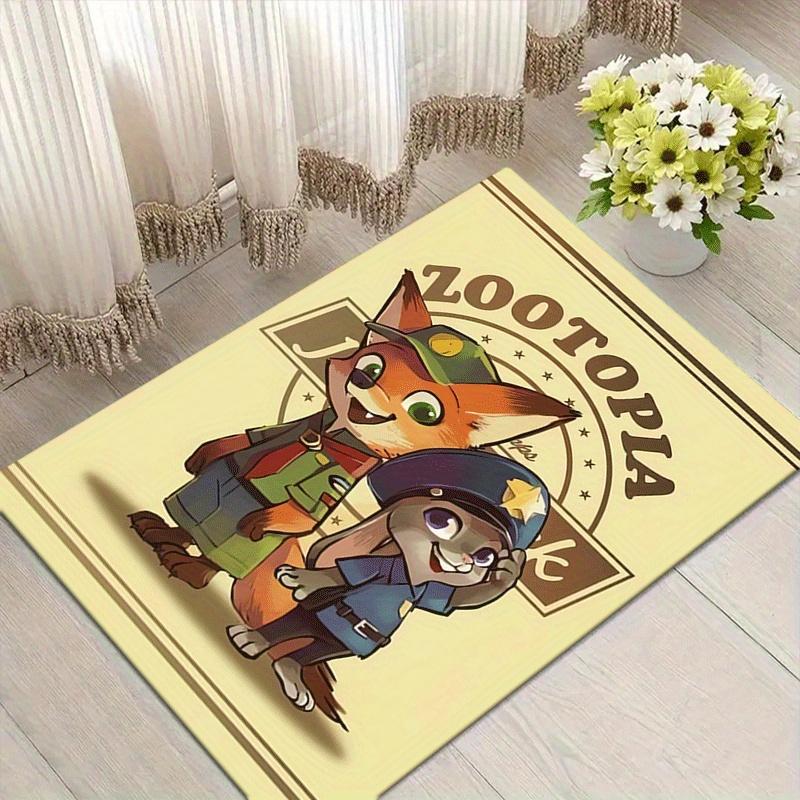 

1pc Zootopia Pattern Area Rug Soft Flannel Floor Mat for Living Room,Office,Bedroom and Carpet 60cm by 90cm